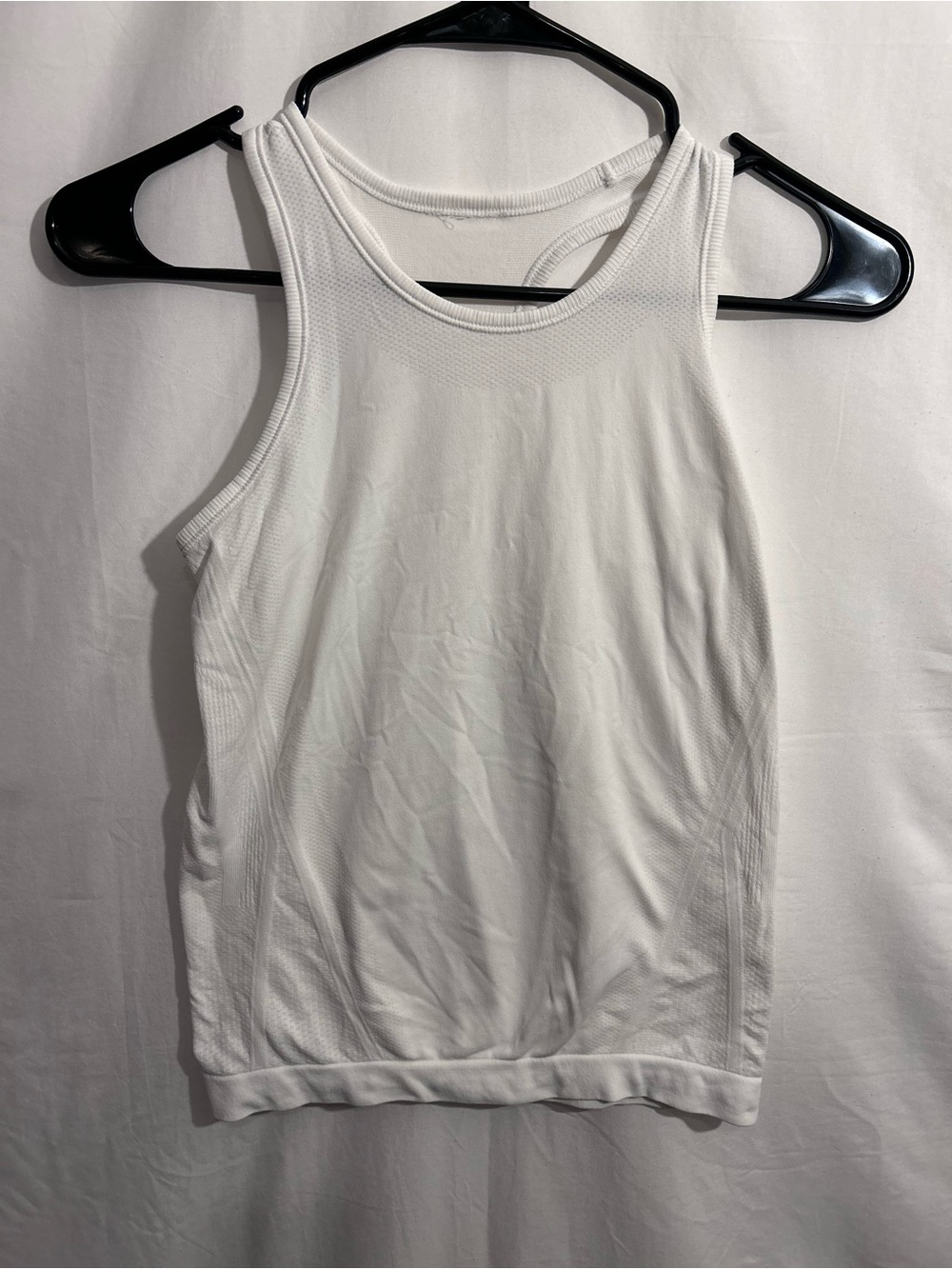 Athleta White Racerback Tank Top